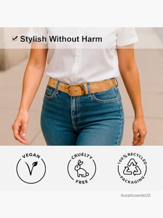 Vegan Cork Belt 1 1/8\